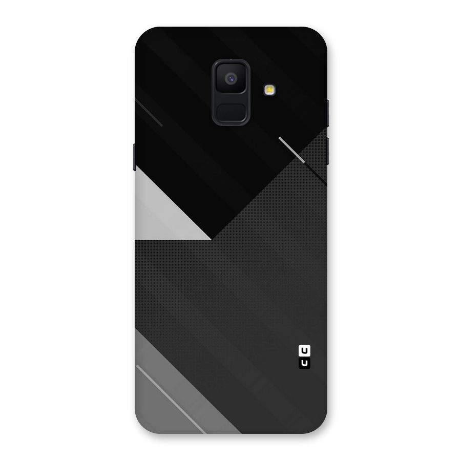 Slant Grey Back Case for Galaxy A6 (2018)