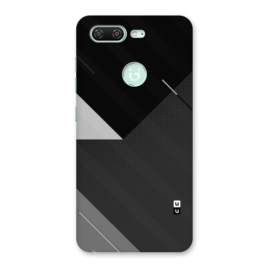 Slant Grey Back Case for Gionee S10