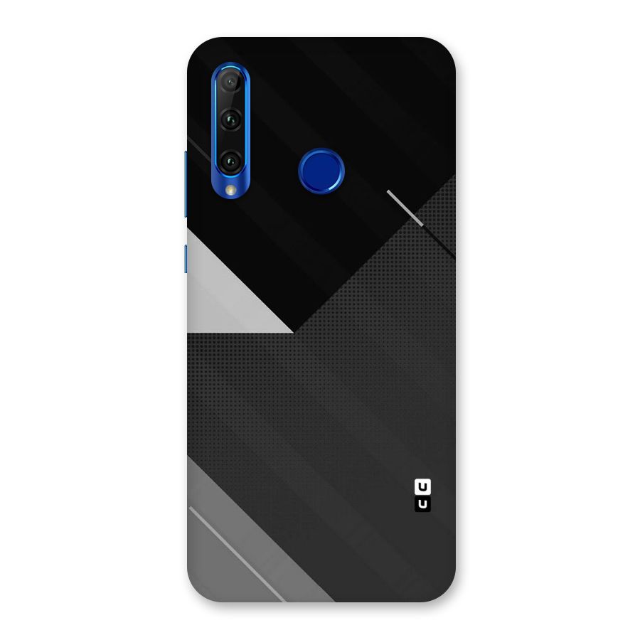 Slant Grey Back Case for Honor 20i