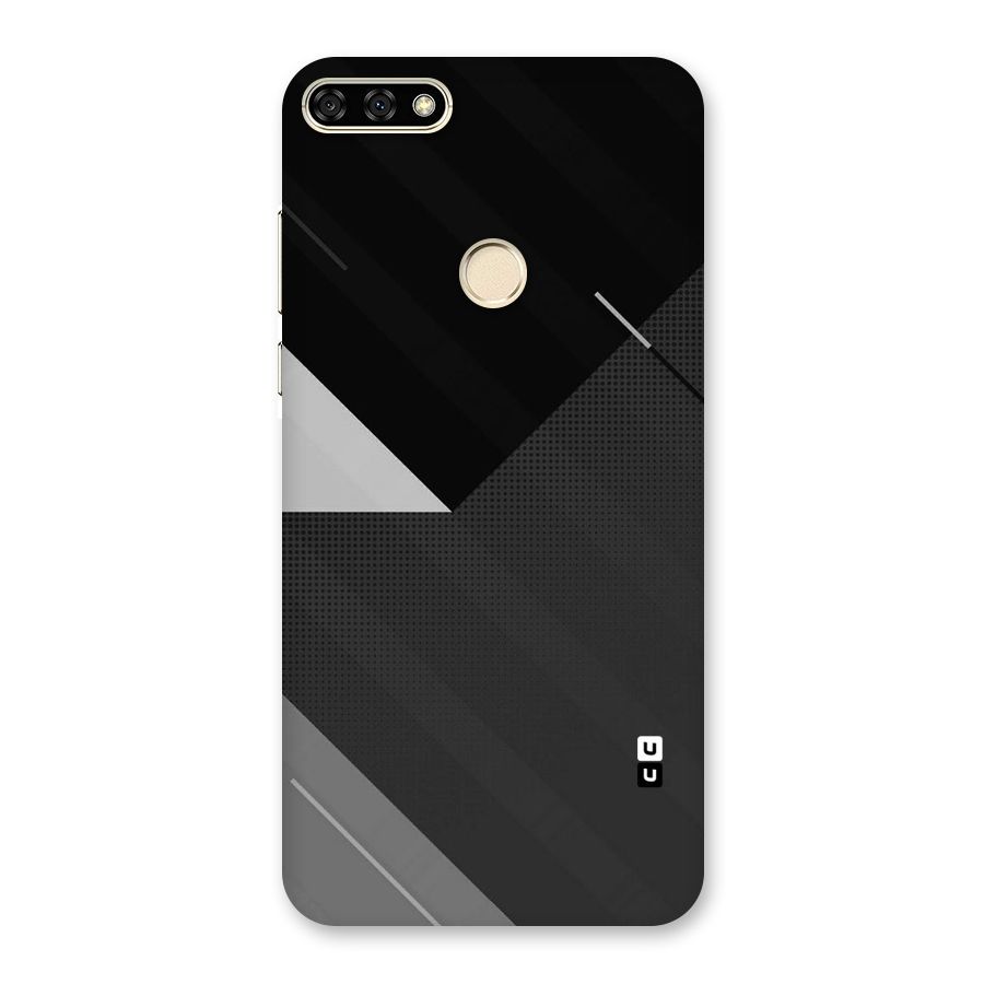 Slant Grey Back Case for Honor 7A