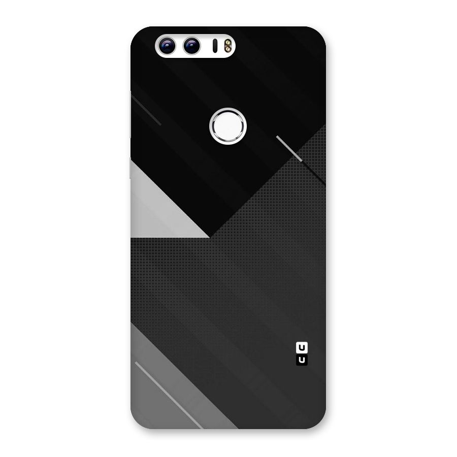 Slant Grey Back Case for Honor 8
