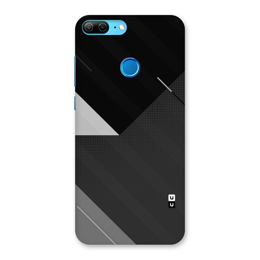 Slant Grey Back Case for Honor 9 Lite