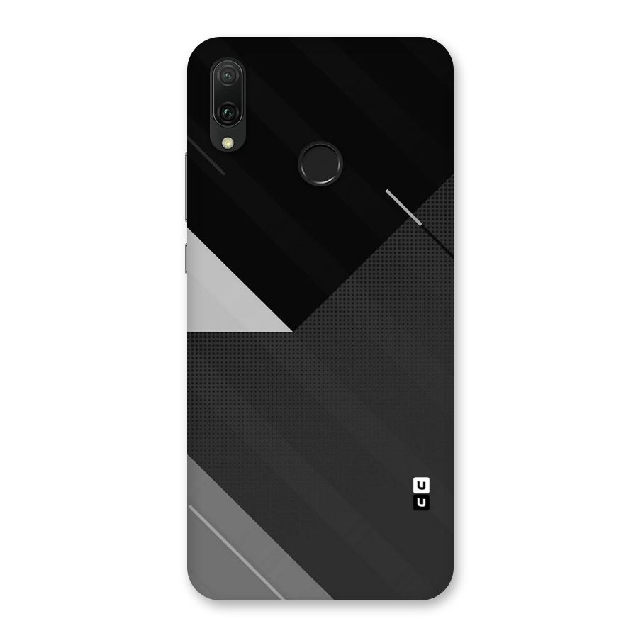 Slant Grey Back Case for Huawei Y9 (2019)