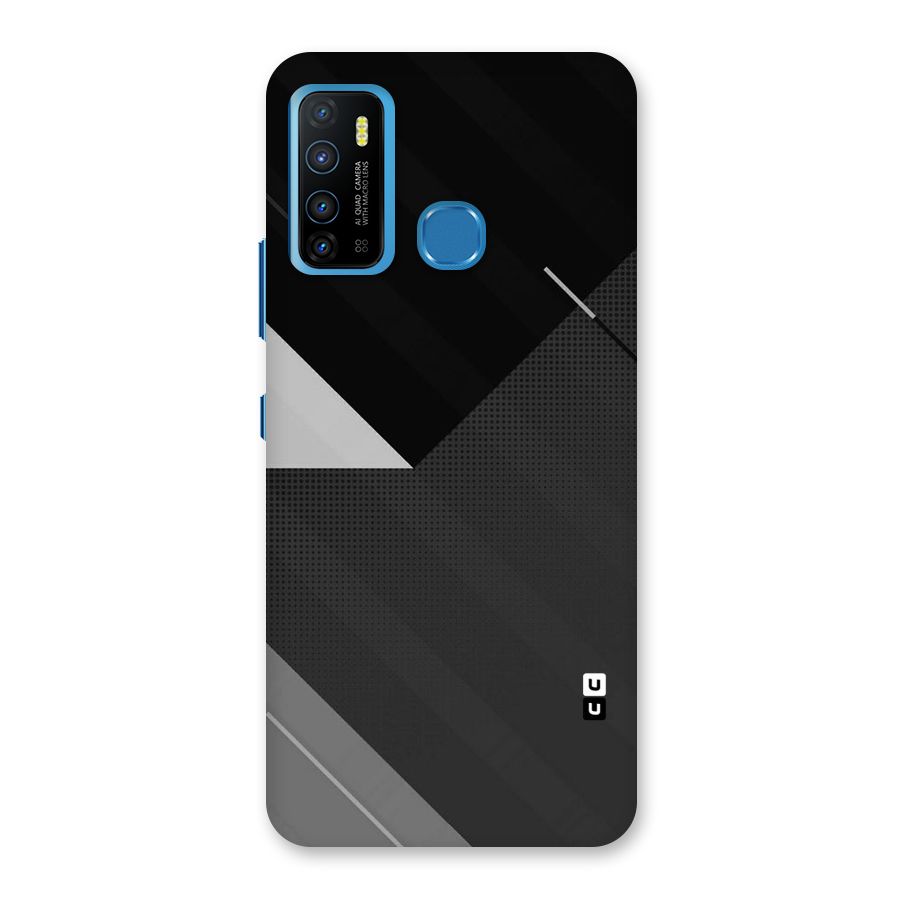 Slant Grey Back Case for Infinix Hot 9