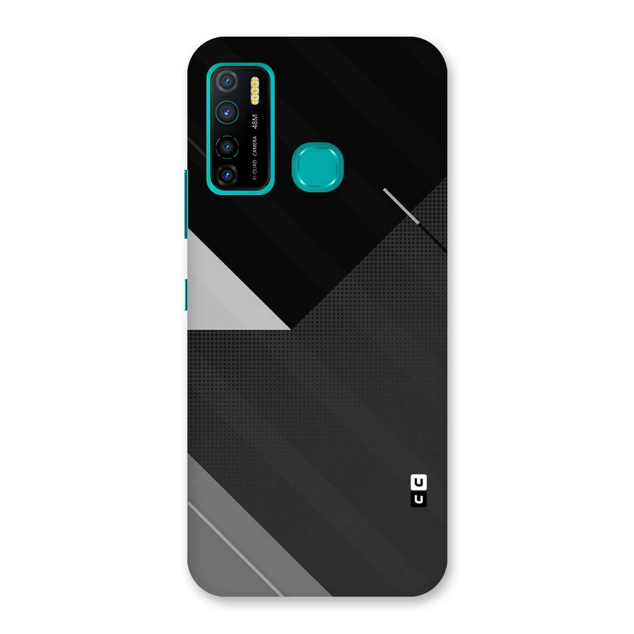 Slant Grey Back Case for Infinix Hot 9 Pro