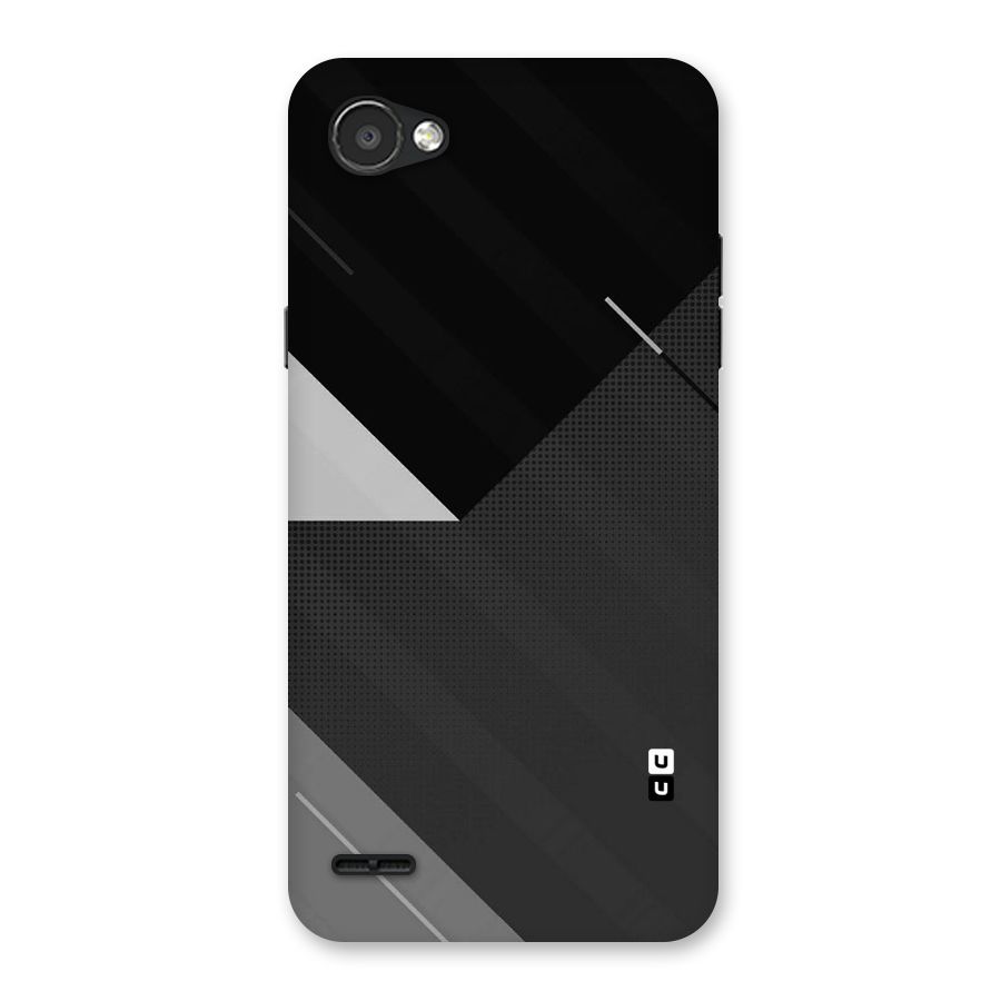 Slant Grey Back Case for LG Q6