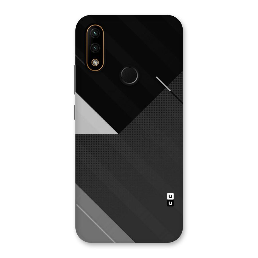 Slant Grey Back Case for Lenovo A6 Note