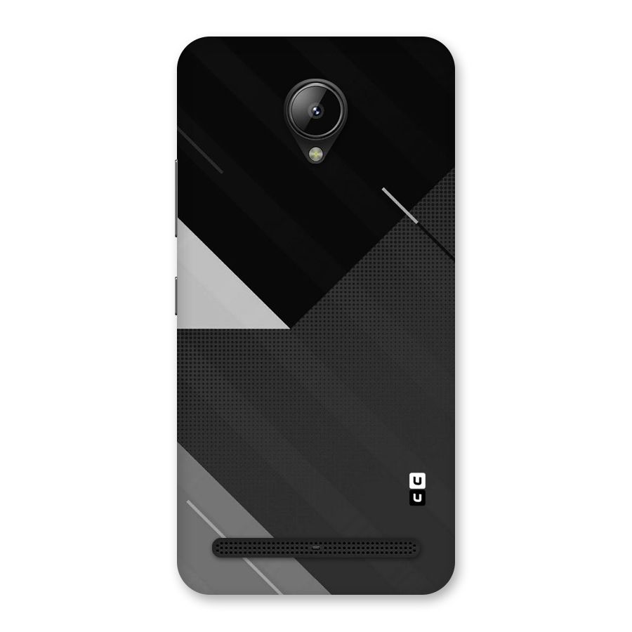 Slant Grey Back Case for Lenovo C2