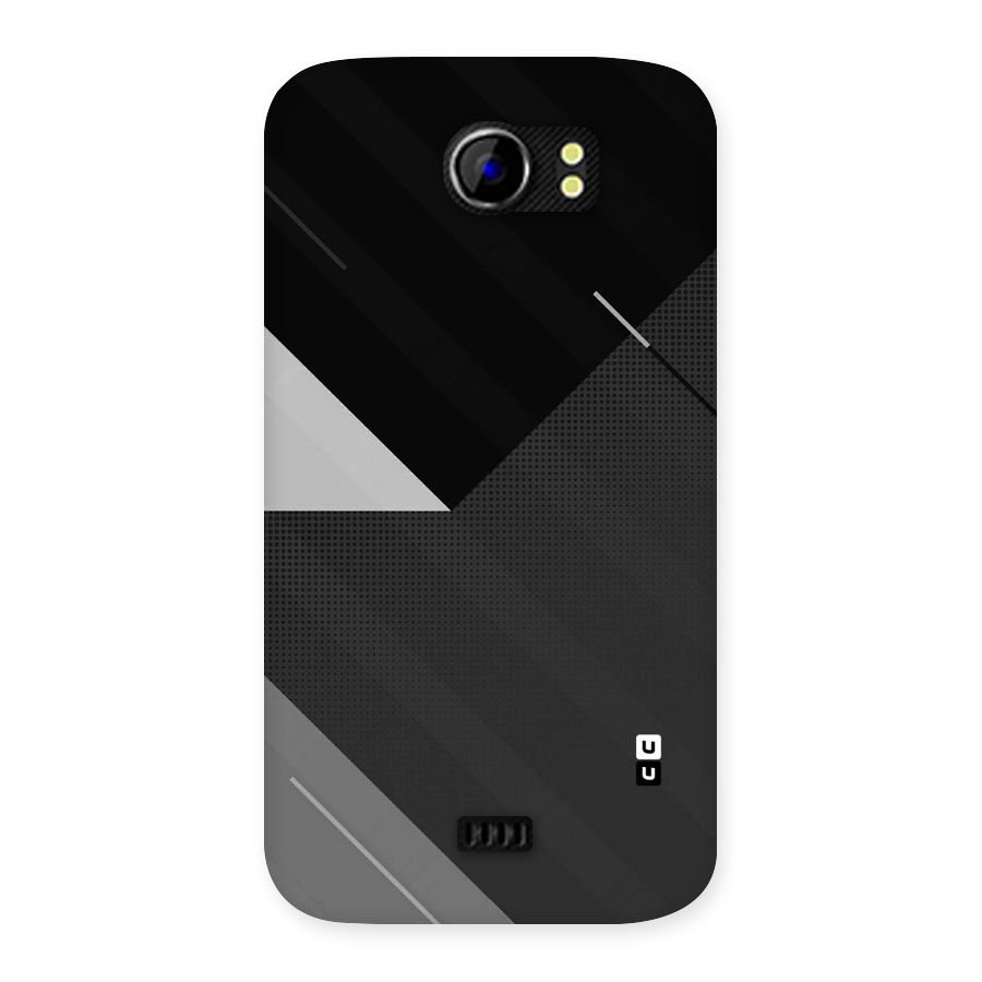 Slant Grey Back Case for Micromax Canvas 2 A110