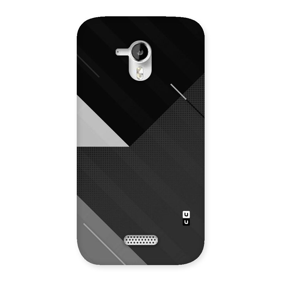Slant Grey Back Case for Micromax Canvas HD A116