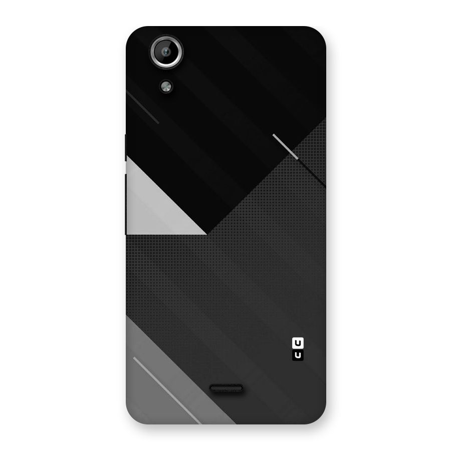 Slant Grey Back Case for Micromax Canvas Selfie Lens Q345