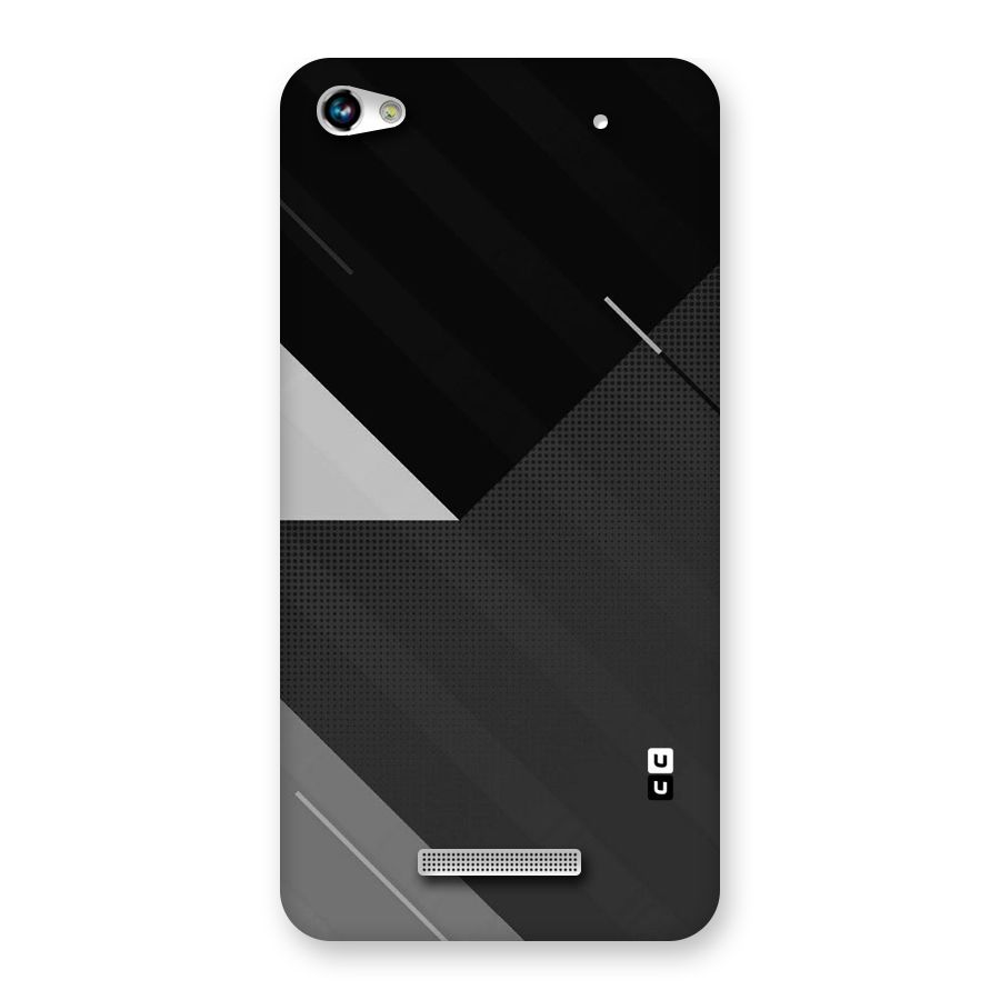 Slant Grey Back Case for Micromax Hue 2