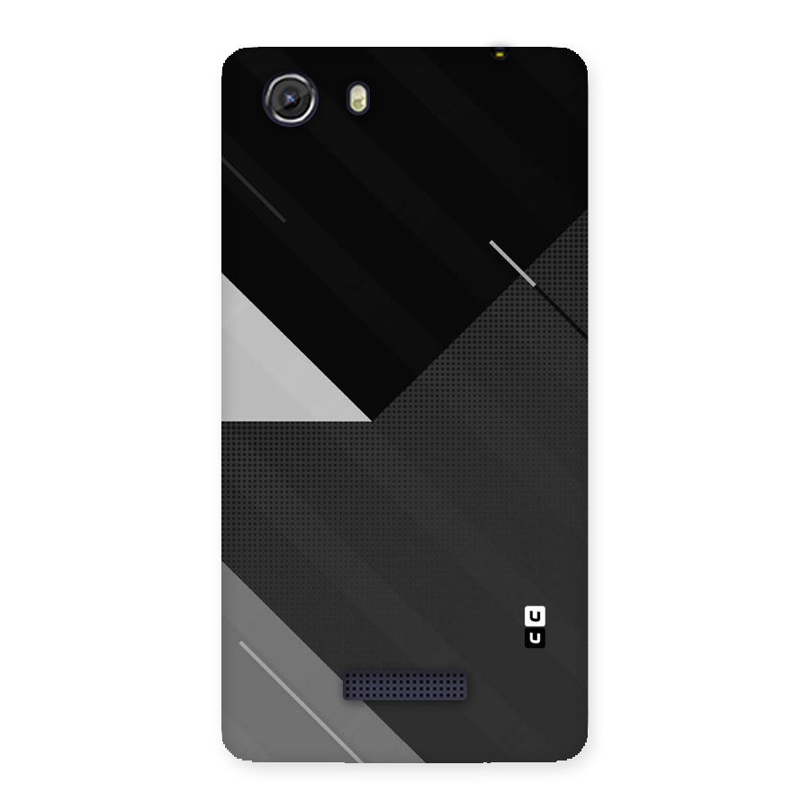Slant Grey Back Case for Micromax Unite 3