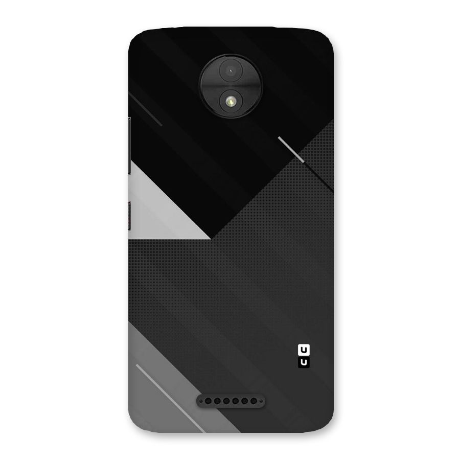 Slant Grey Back Case for Moto C
