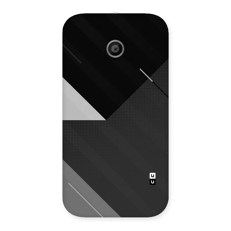 Slant Grey Back Case for Moto E