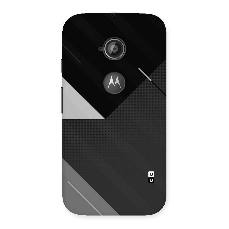 Slant Grey Back Case for Moto E 2nd Gen