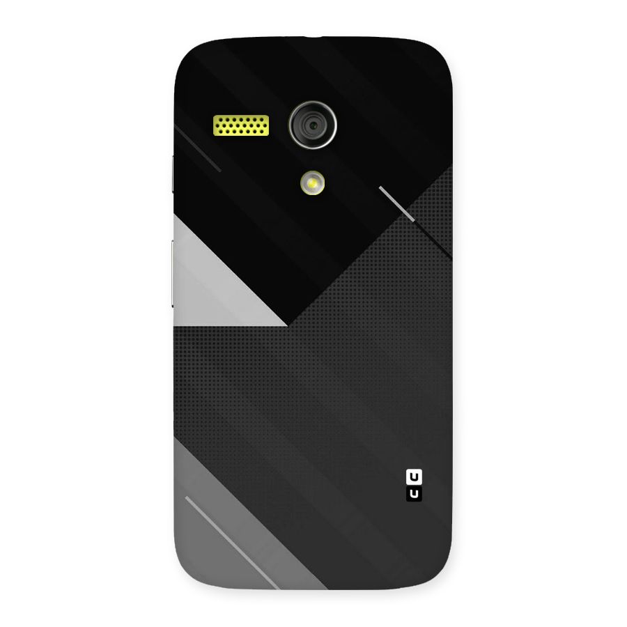 Slant Grey Back Case for Moto G