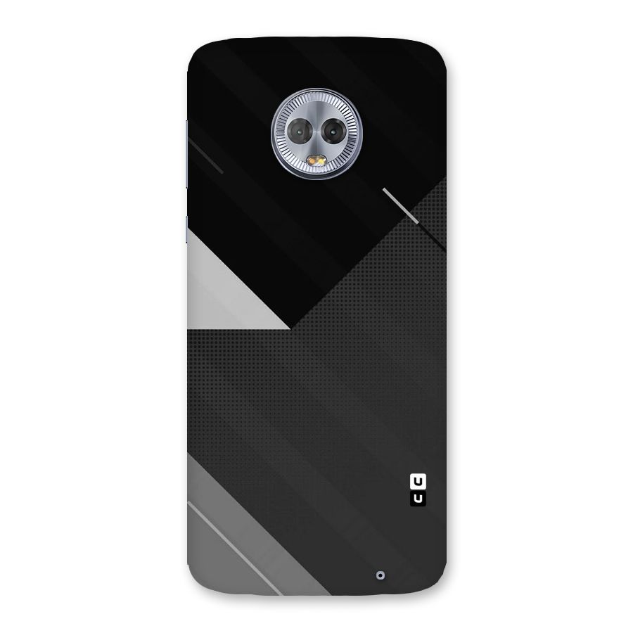 Slant Grey Back Case for Moto G6 Plus