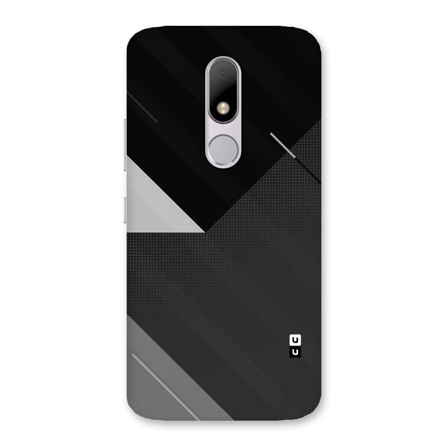 Slant Grey Back Case for Moto M