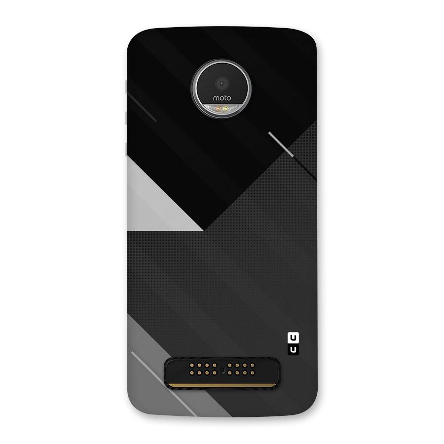 Slant Grey Back Case for Moto Z Play