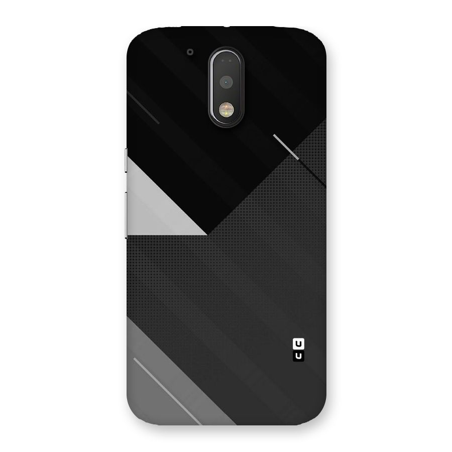 Slant Grey Back Case for Motorola Moto G4 Plus