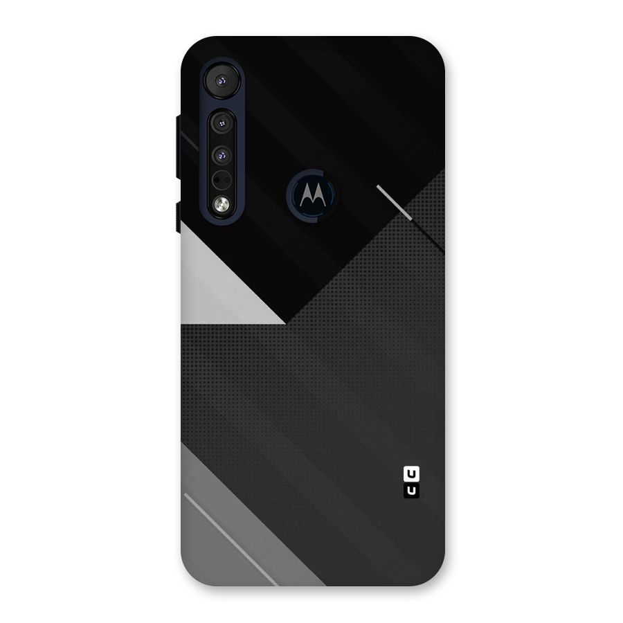 Slant Grey Back Case for Motorola One Macro