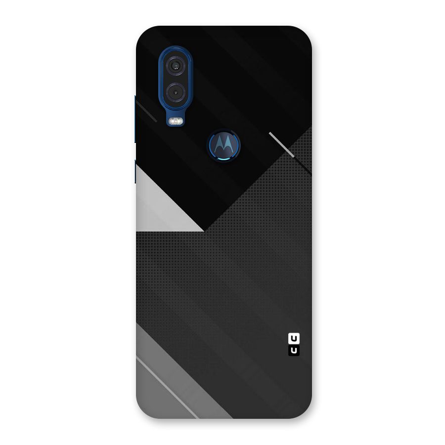 Slant Grey Back Case for Motorola One Vision