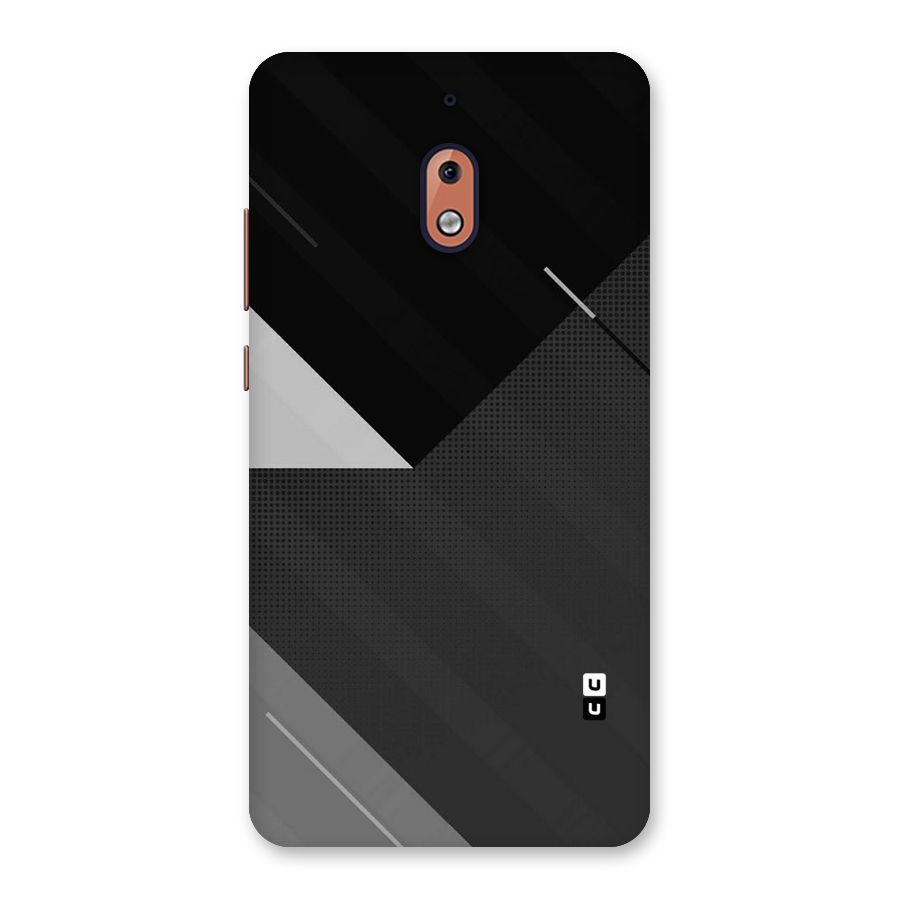 Slant Grey Back Case for Nokia 2.1