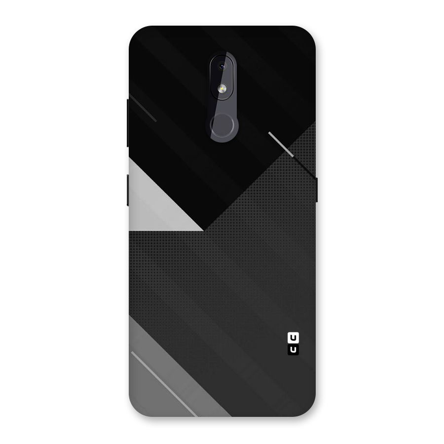 Slant Grey Back Case for Nokia 3.2