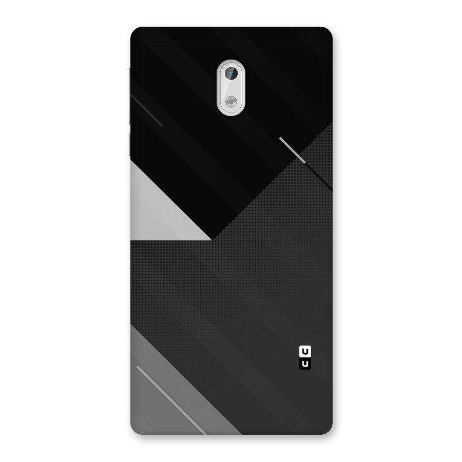 Slant Grey Back Case for Nokia 3