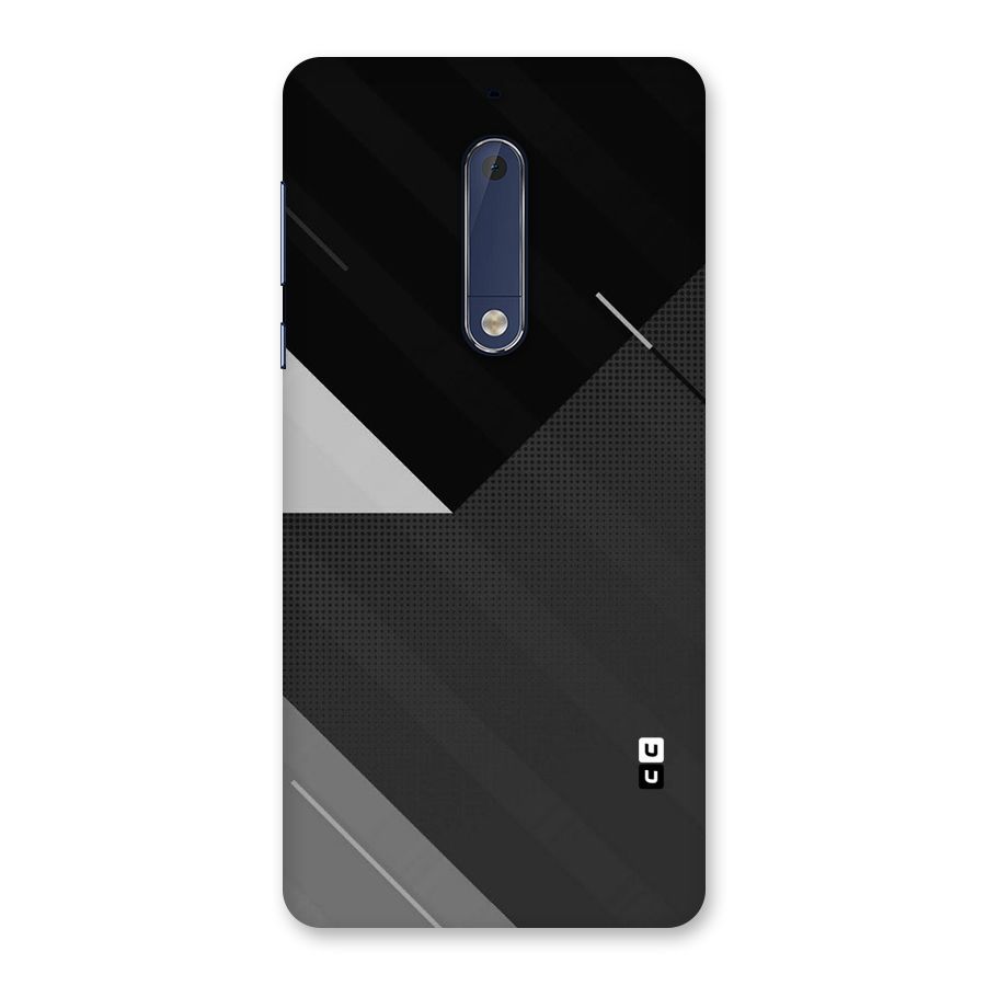 Slant Grey Back Case for Nokia 5
