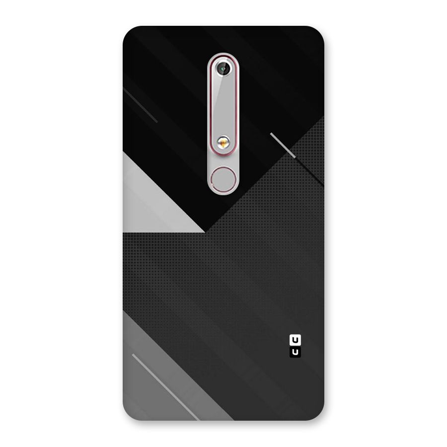 Slant Grey Back Case for Nokia 6.1