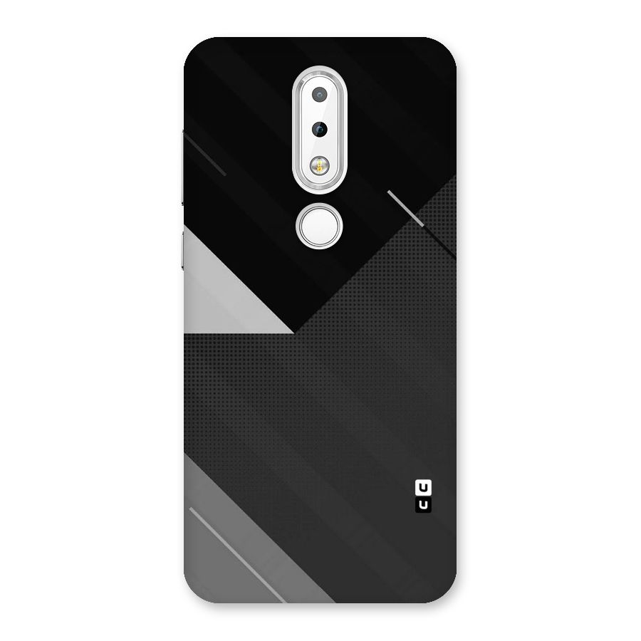 Slant Grey Back Case for Nokia 6.1 Plus