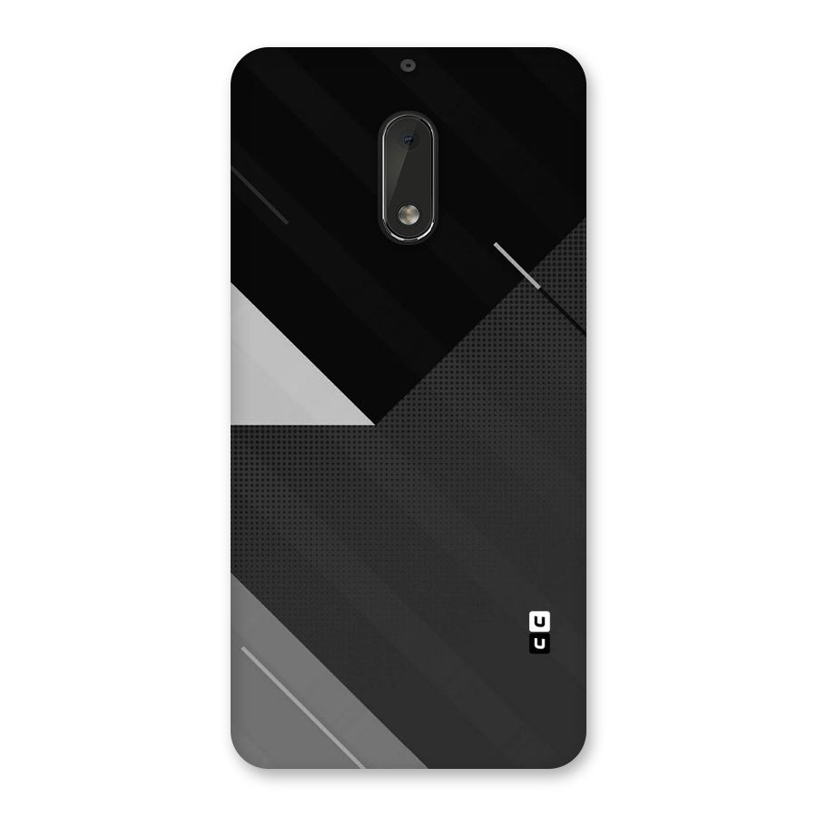 Slant Grey Back Case for Nokia 6