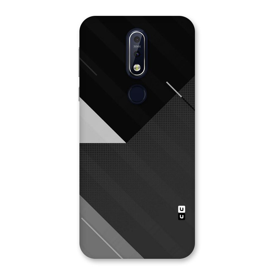 Slant Grey Back Case for Nokia 7.1