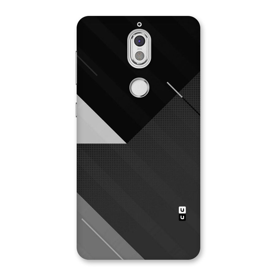 Slant Grey Back Case for Nokia 7