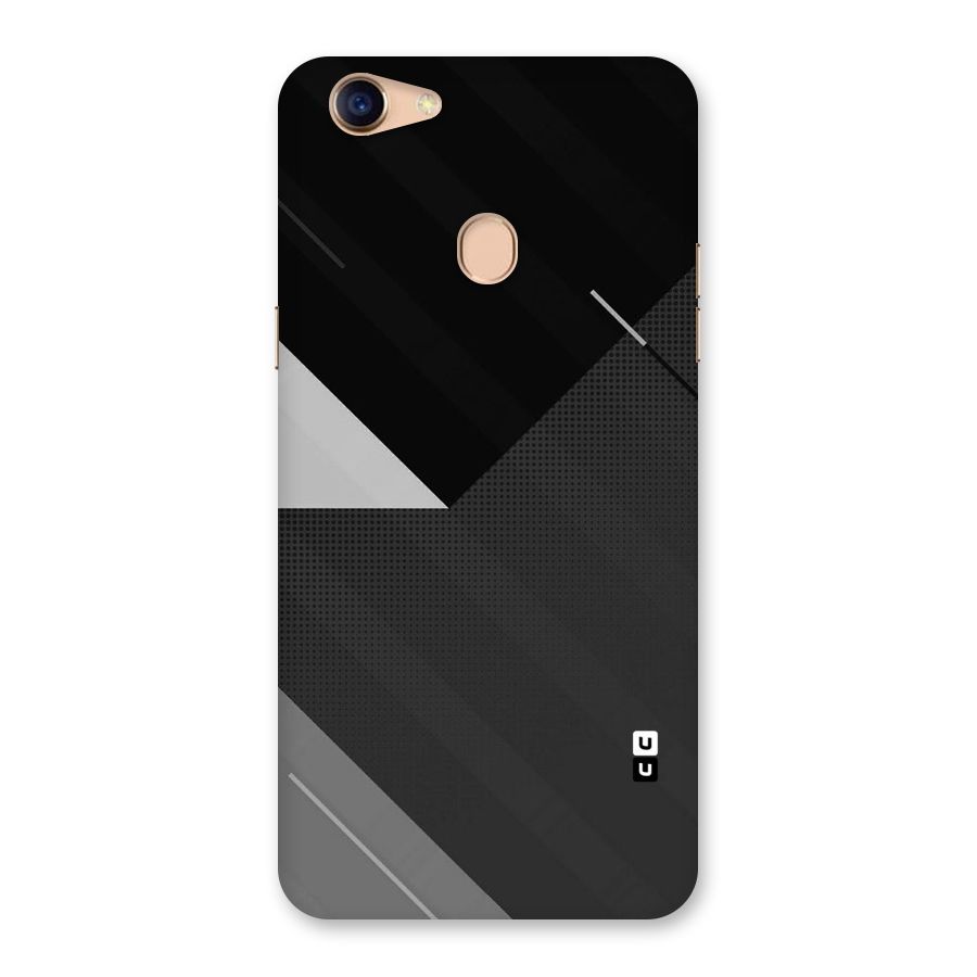 Slant Grey Back Case for Oppo F5 Youth