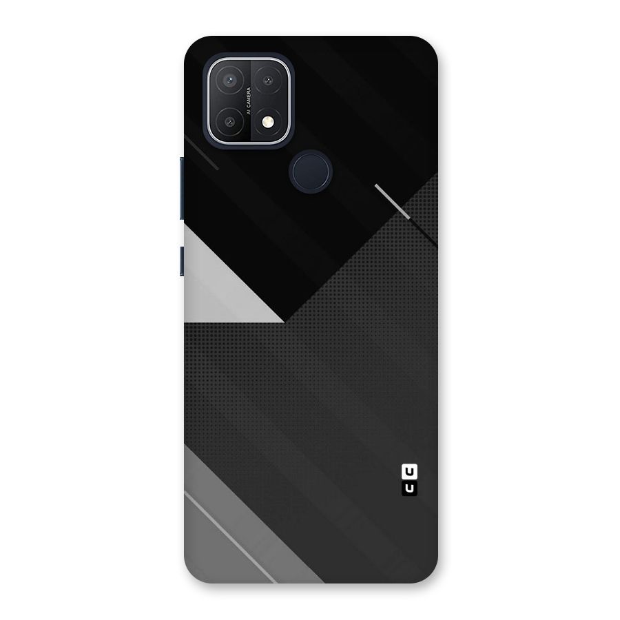 Slant Grey Back Case for Oppo A15