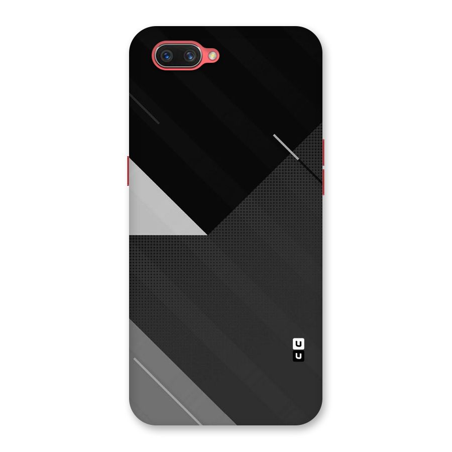 Slant Grey Back Case for Oppo A3s