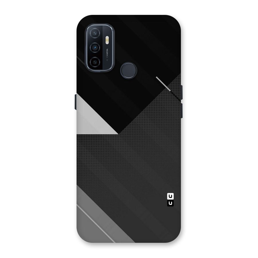 Slant Grey Back Case for Oppo A53