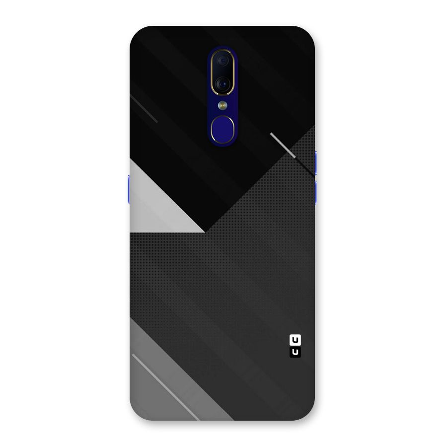 Slant Grey Back Case for Oppo A9