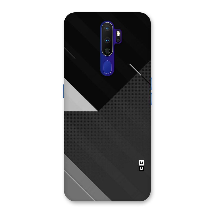 Slant Grey Back Case for Oppo A9 (2020)