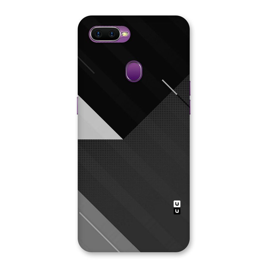 Slant Grey Back Case for Oppo F9
