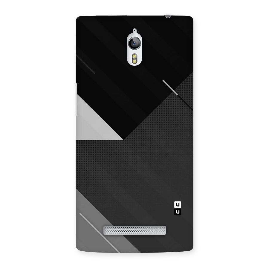 Slant Grey Back Case for Oppo Find 7