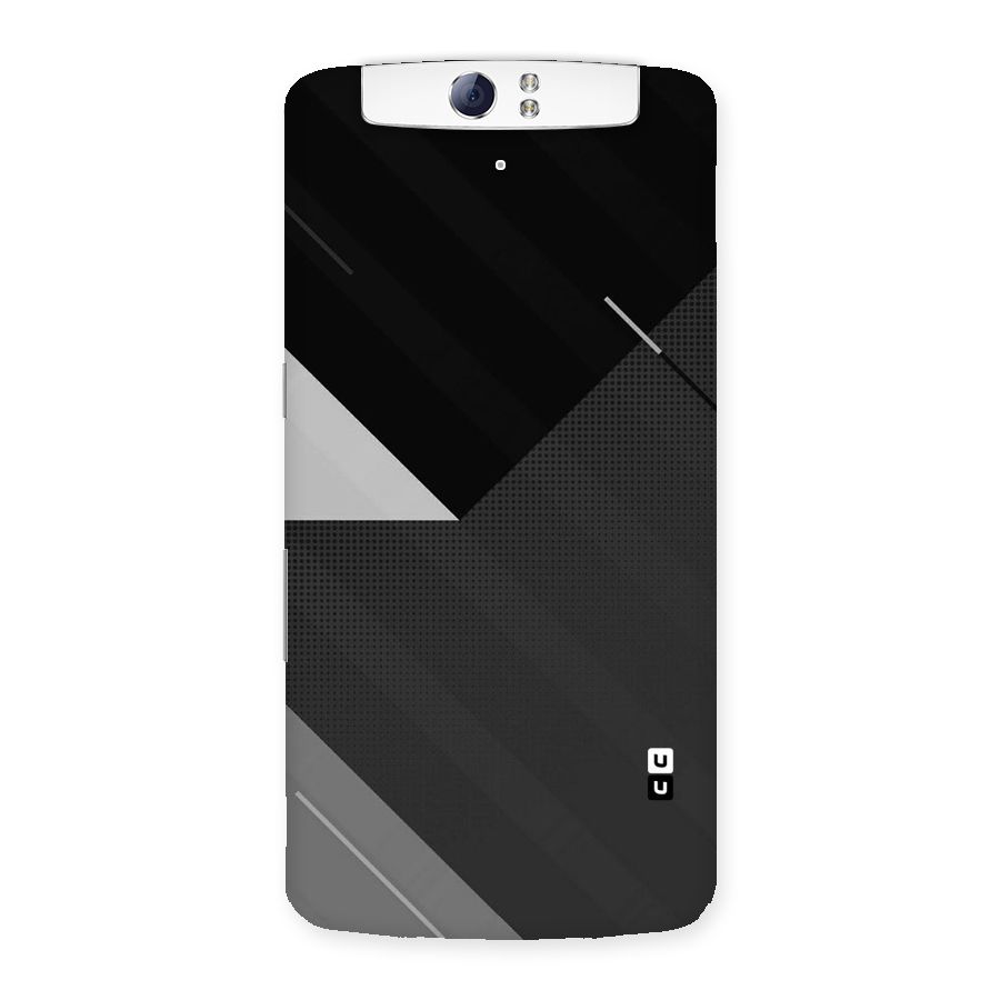 Slant Grey Back Case for Oppo N1