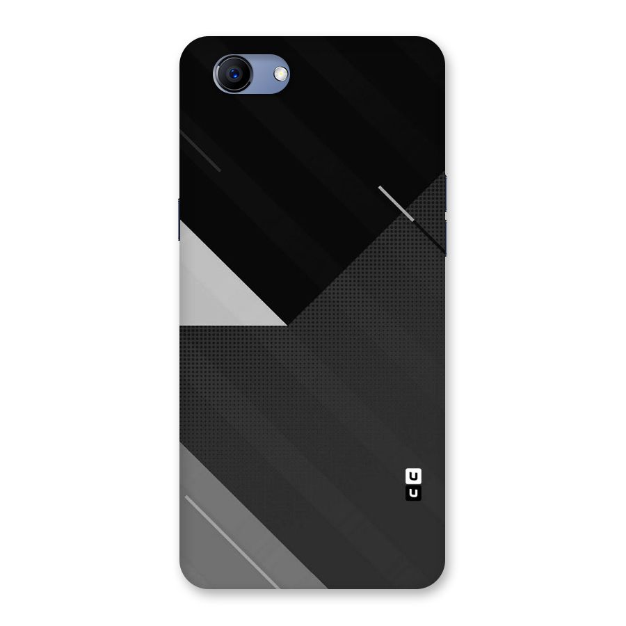 Slant Grey Back Case for Oppo Realme 1