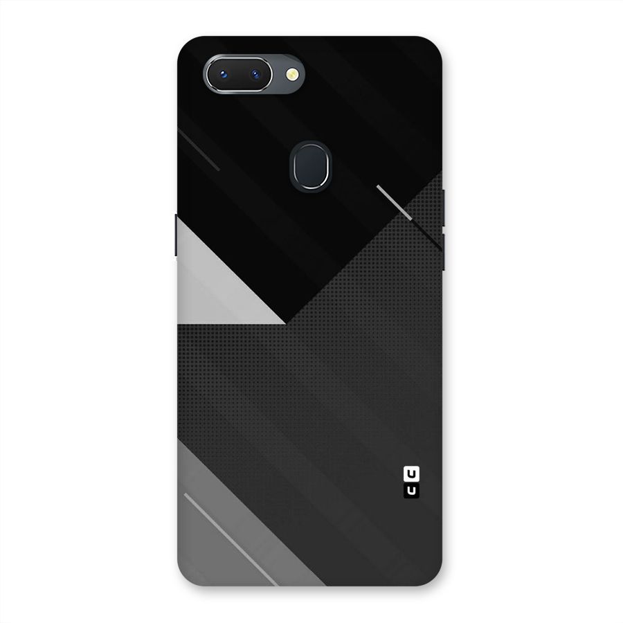 Slant Grey Back Case for Oppo Realme 2
