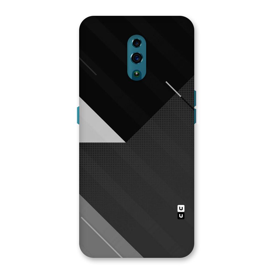 Slant Grey Back Case for Oppo Reno