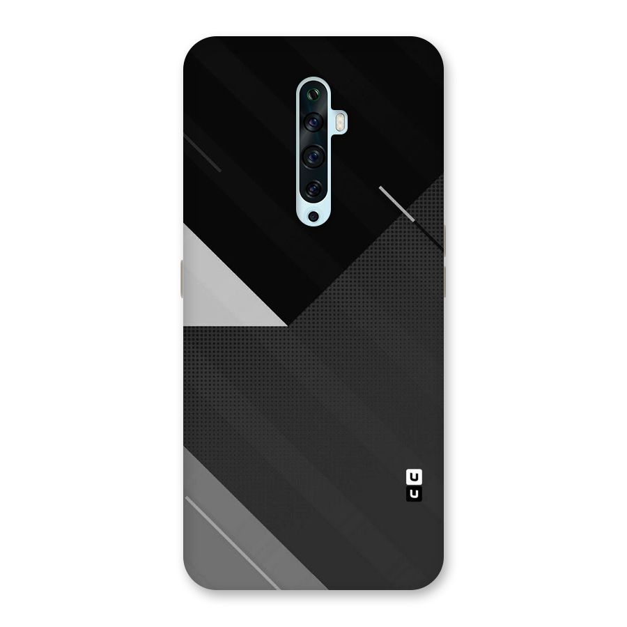 Slant Grey Back Case for Oppo Reno2 Z