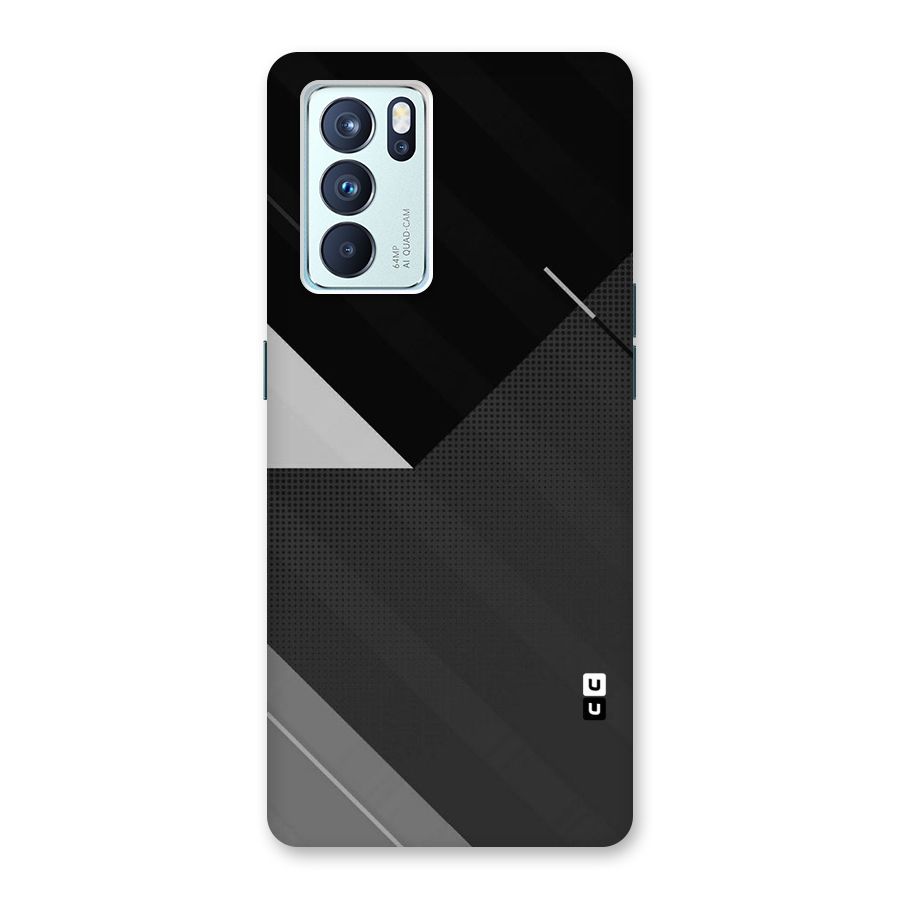 Slant Grey Back Case for Oppo Reno6 Pro 5G
